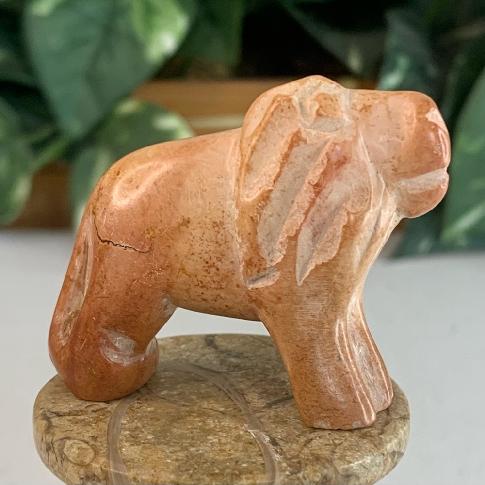 Kisii Soapstone Hand Carved Lion Figurine Stone Cat Carving Animal Figure 2” - Picture 6 of 14